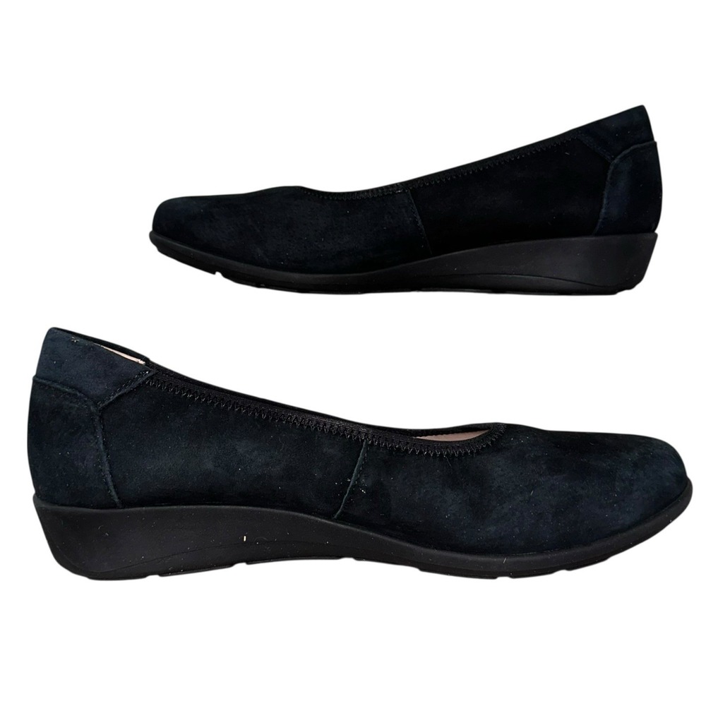 Propet Womens 11M Black Suede Comfort Walking Work Flats NWOB - Picture 3 of 6